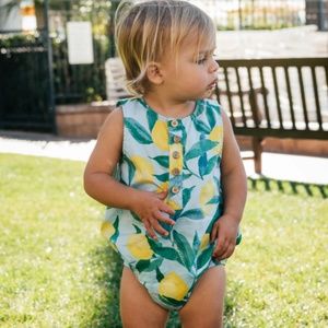Show Me Your Mumu Beau Onesie - Baby Blue Lemon Zest